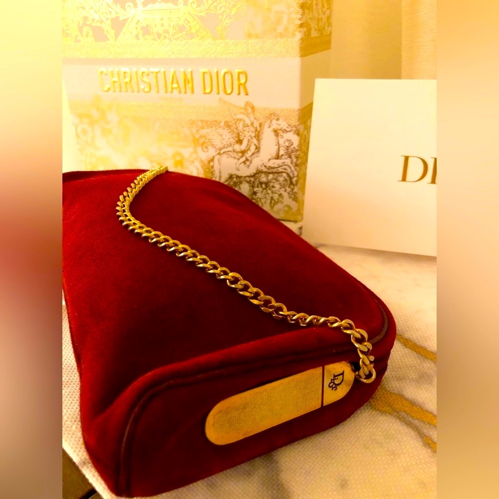 Christian Dior Vintage suede shoulder bag